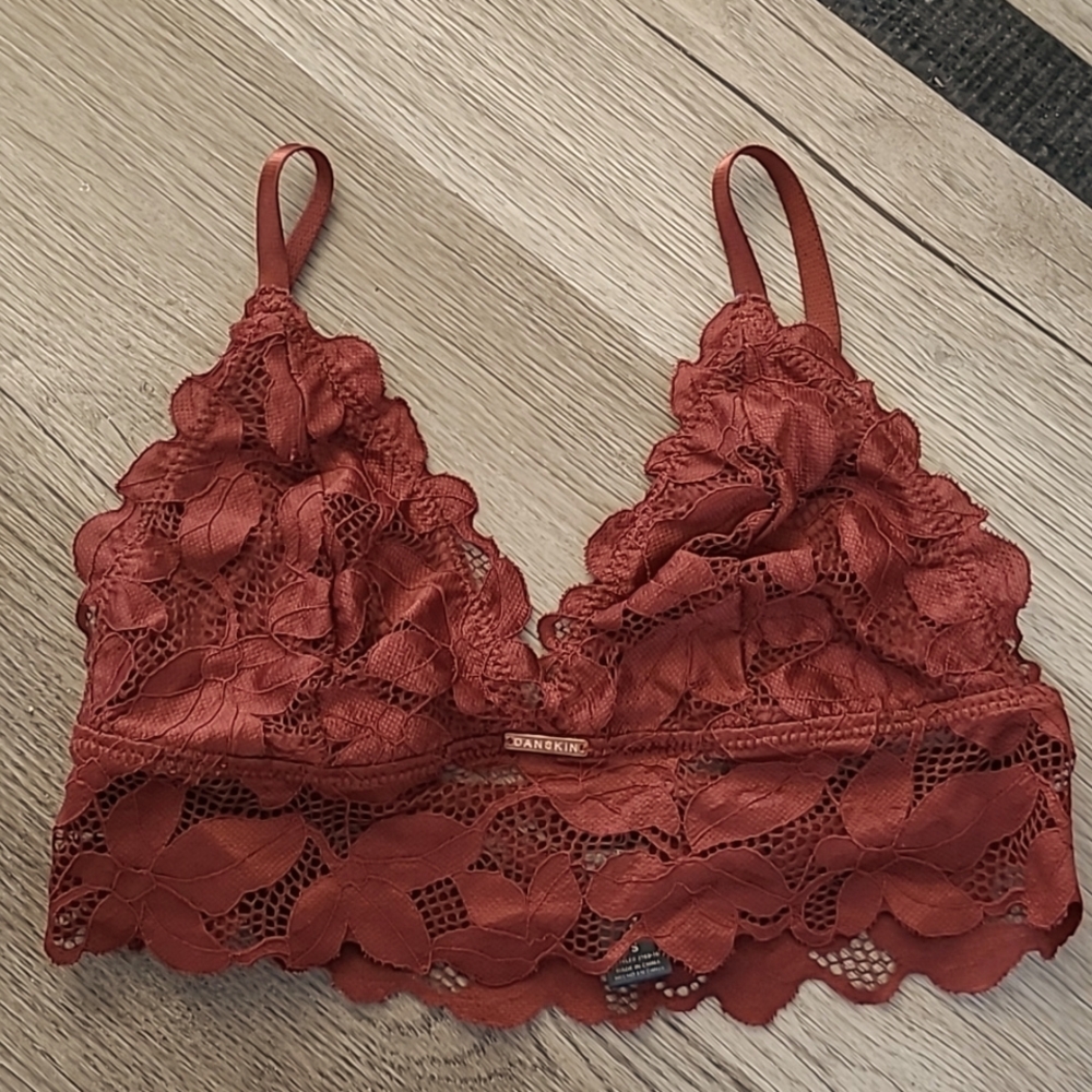 Danskin Lounge  Soft Bralettes Burgundy